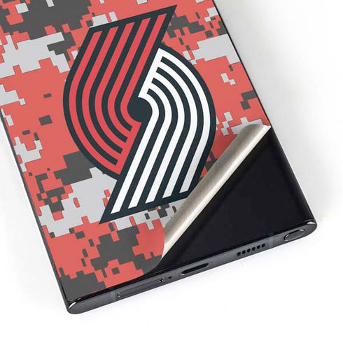 NBA Portland Trail Blazers Digi Camo Galaxy S25 Ultra Skin